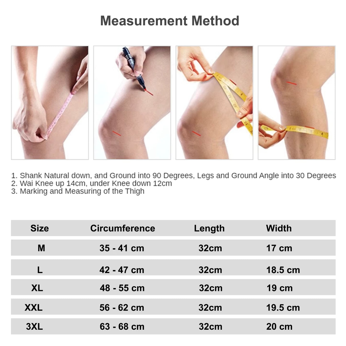 Manchon de compression pour le genou